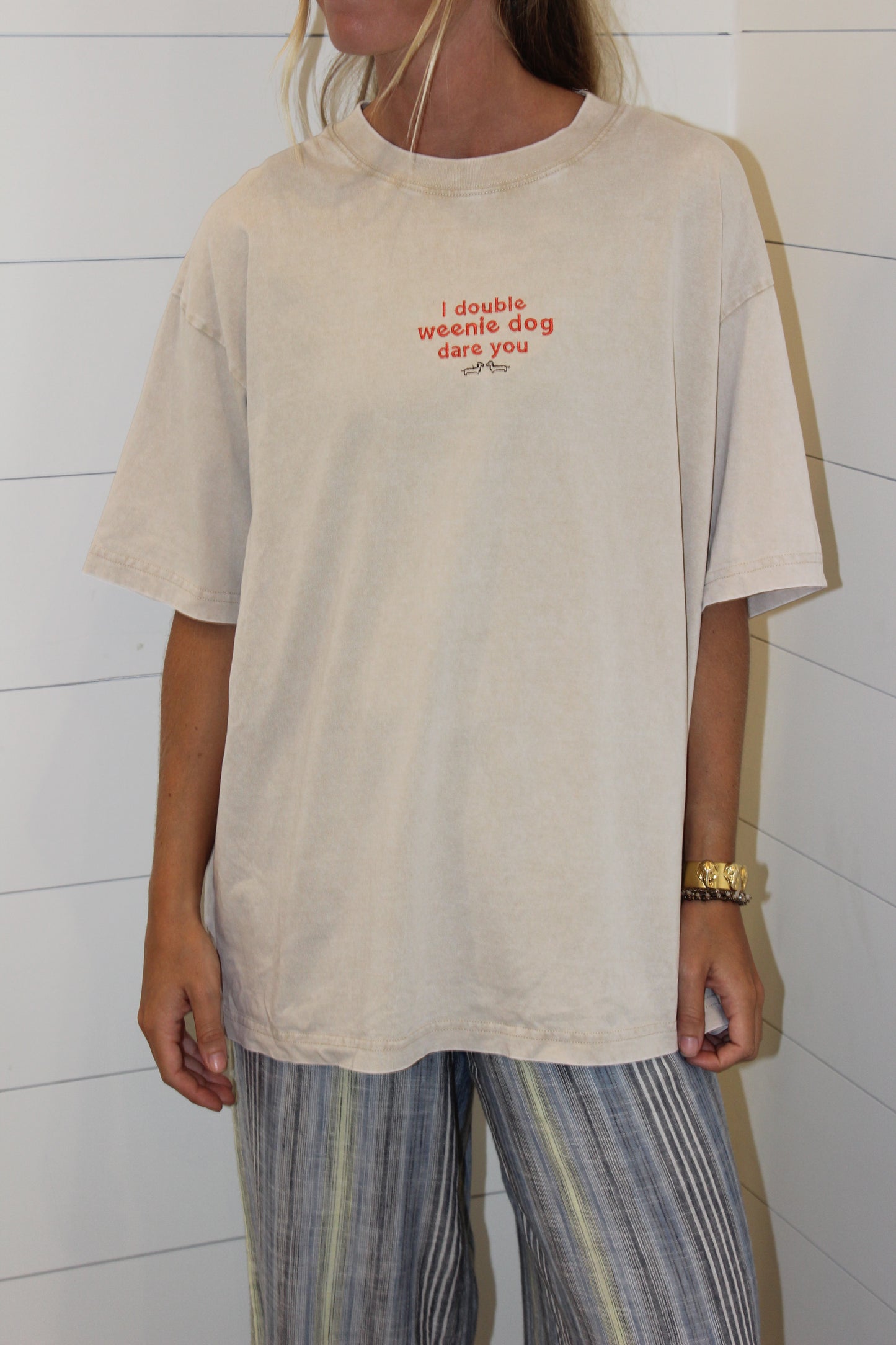Endsley | Double Weenie Dog Tee 100% Cotton, L