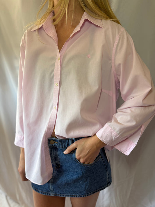 Ralph Lauren | 100% Cotton Long Sleeve Button Down, L