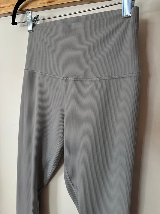 Lululemon | Full Length Gray Ribbed Leggings