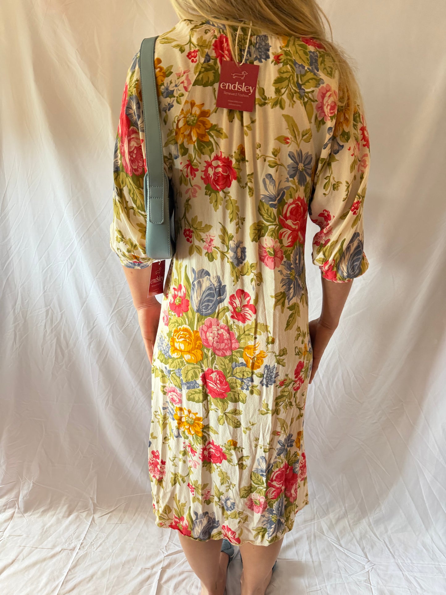 Zara | Floral Printed Midi Dress, XS