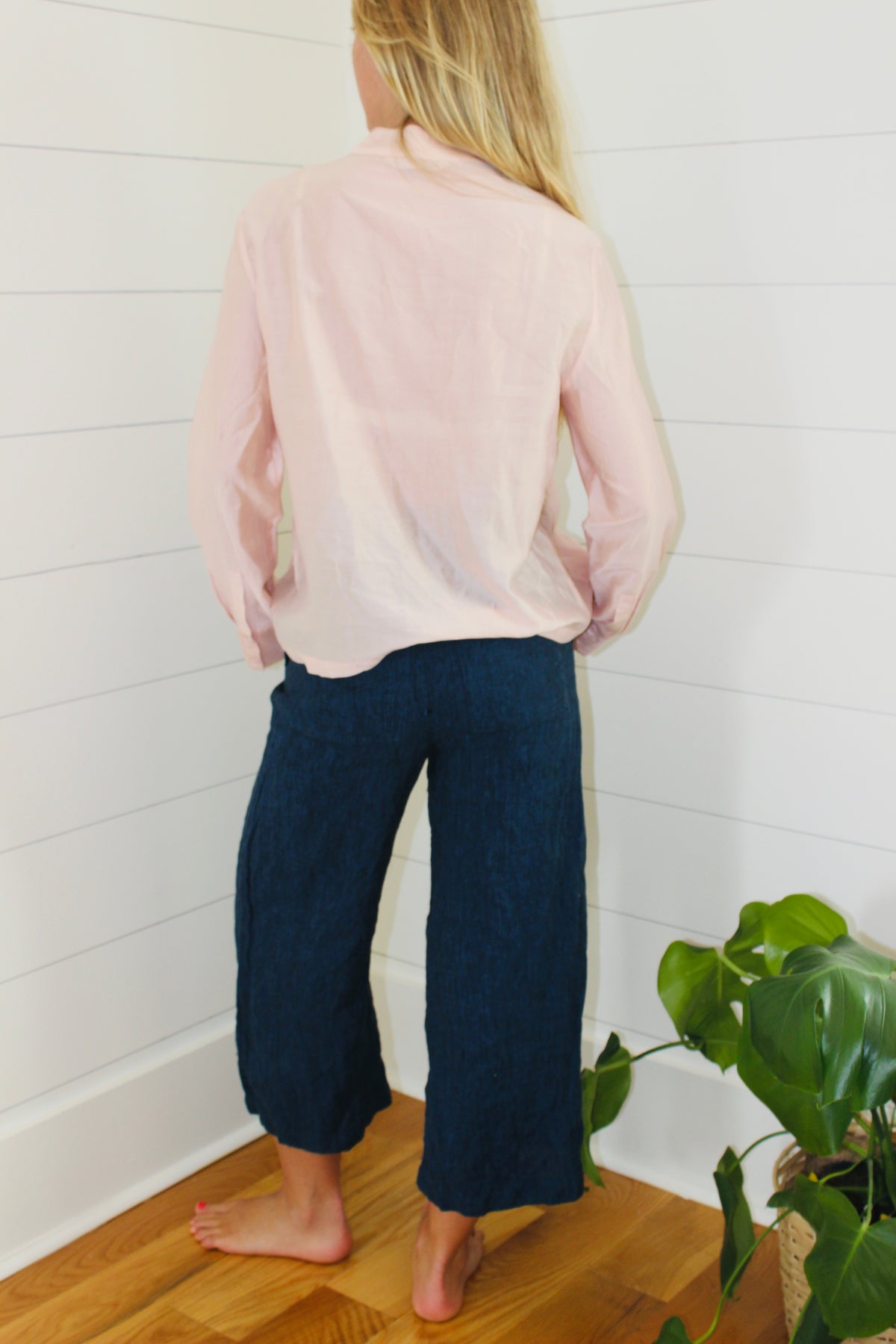 Zara | Satin Frog Clasp Shirt, XS