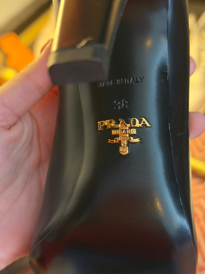 Prada | Black Leather Pumps, 38