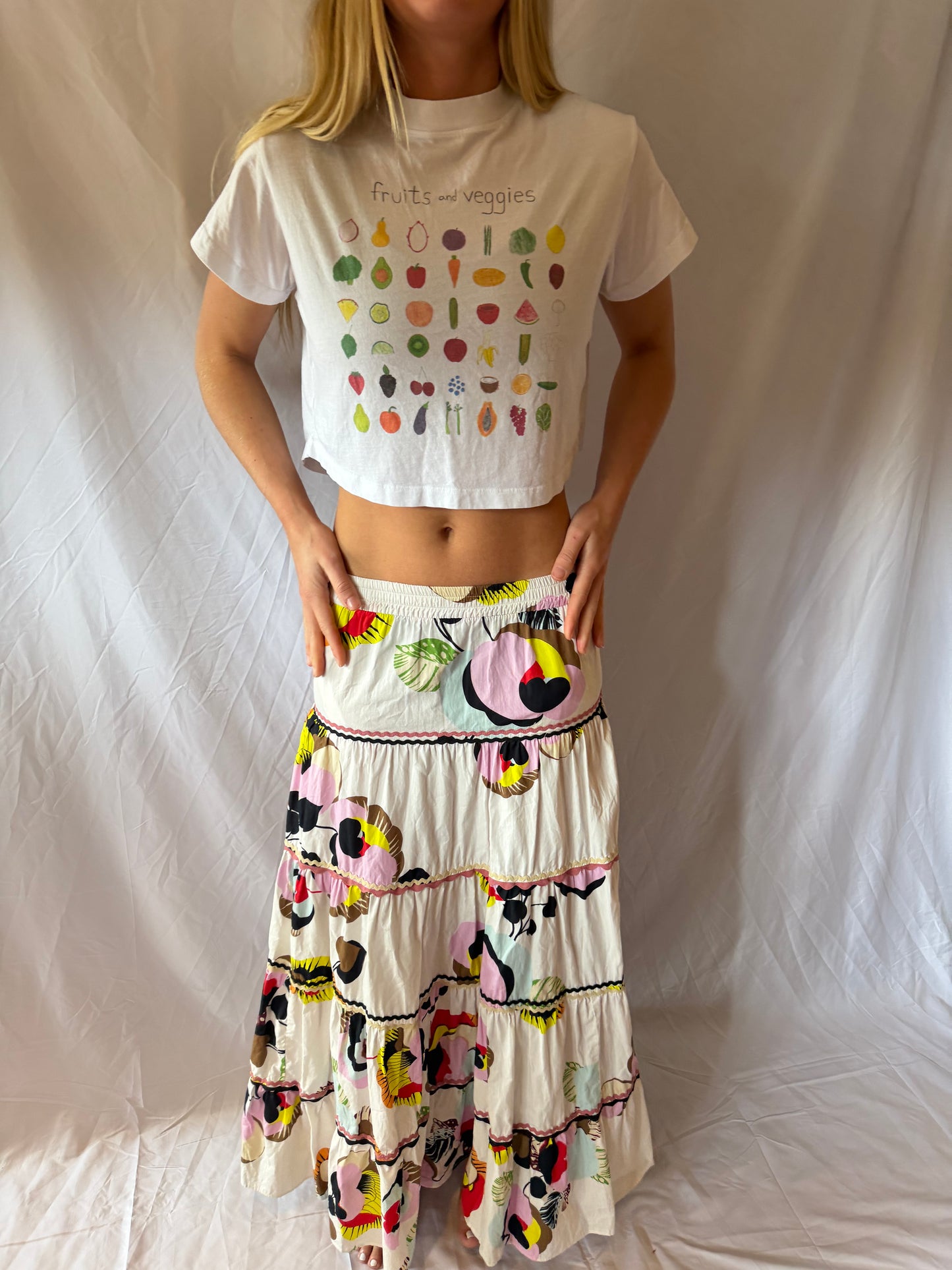 Zara | Printed Maxi Skirt, XS