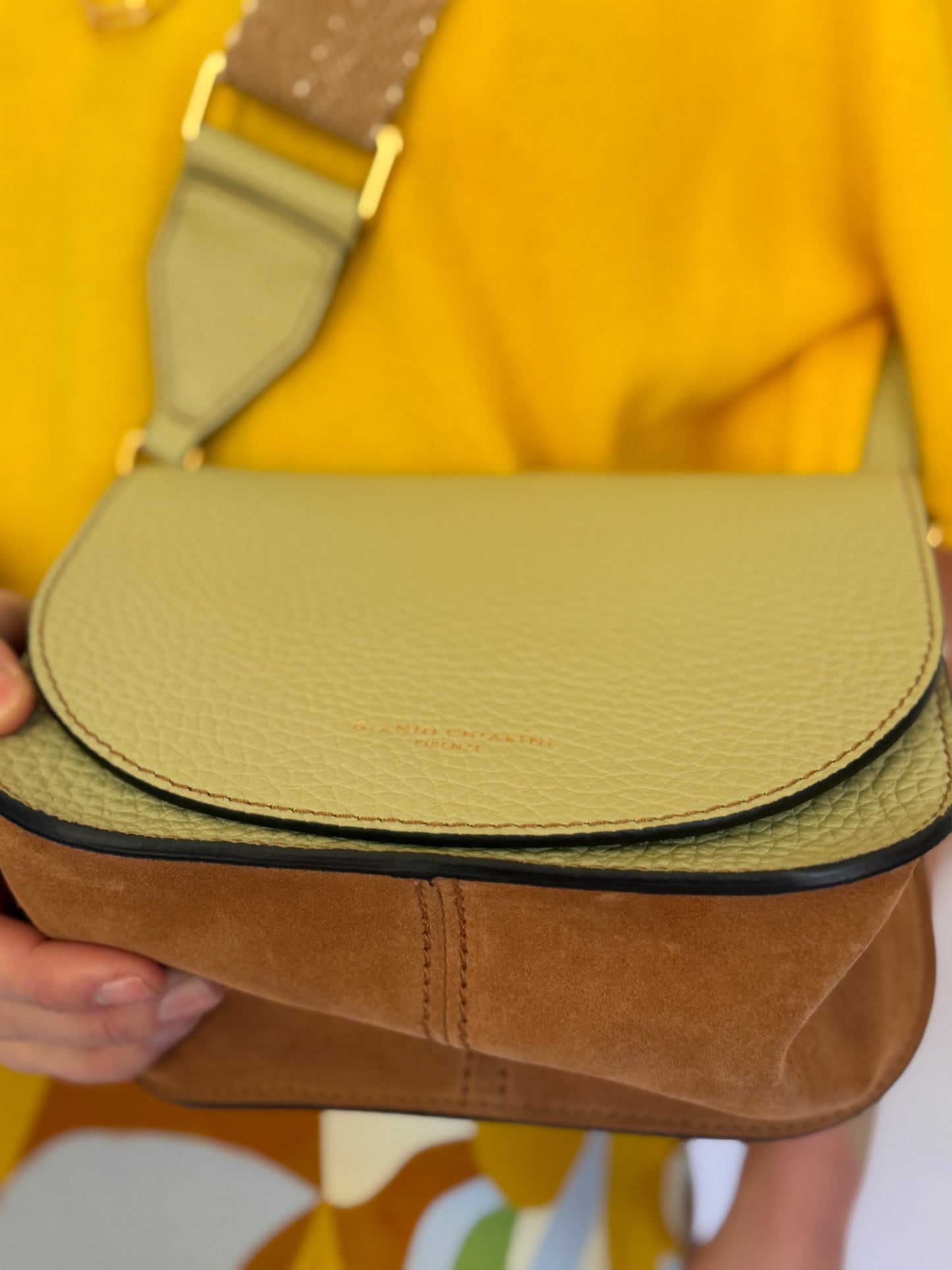 Gianni Chiarini | Leather + Suede Cross-body bag