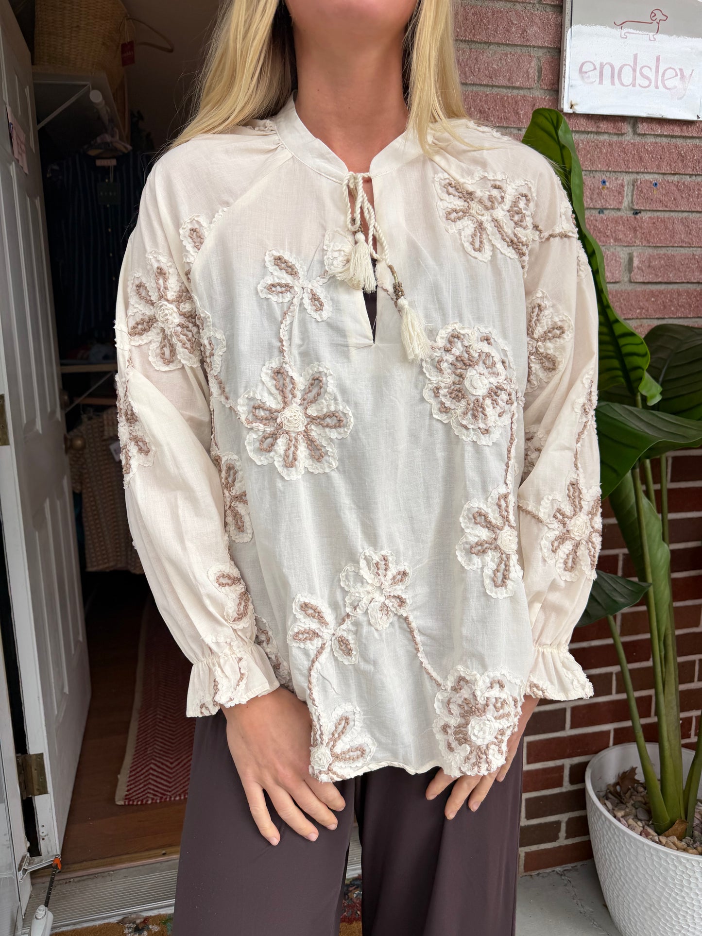 Zara | Lightweight Floral Top, M