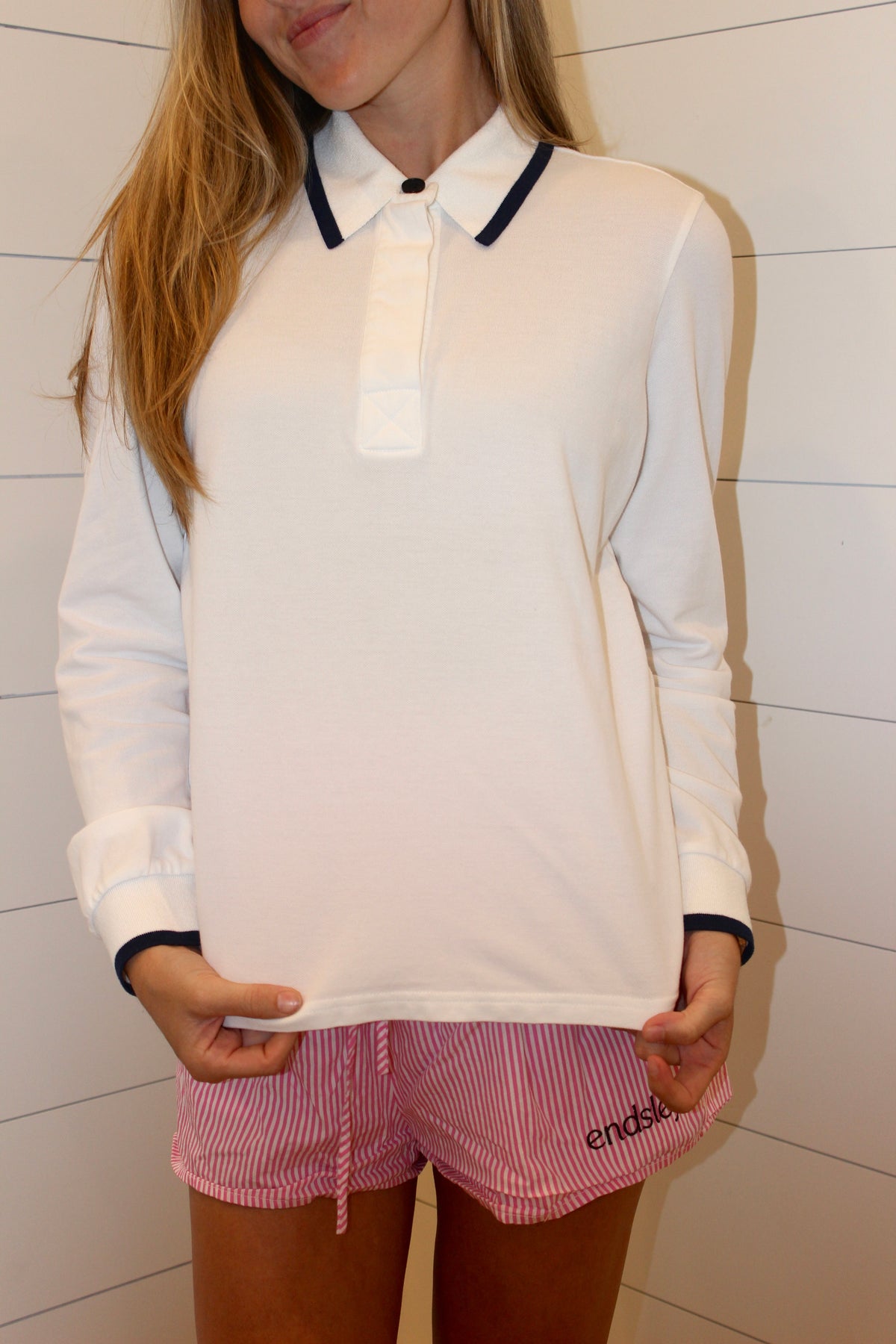 Aligne  | Long Sleeve Knit Polo, XS