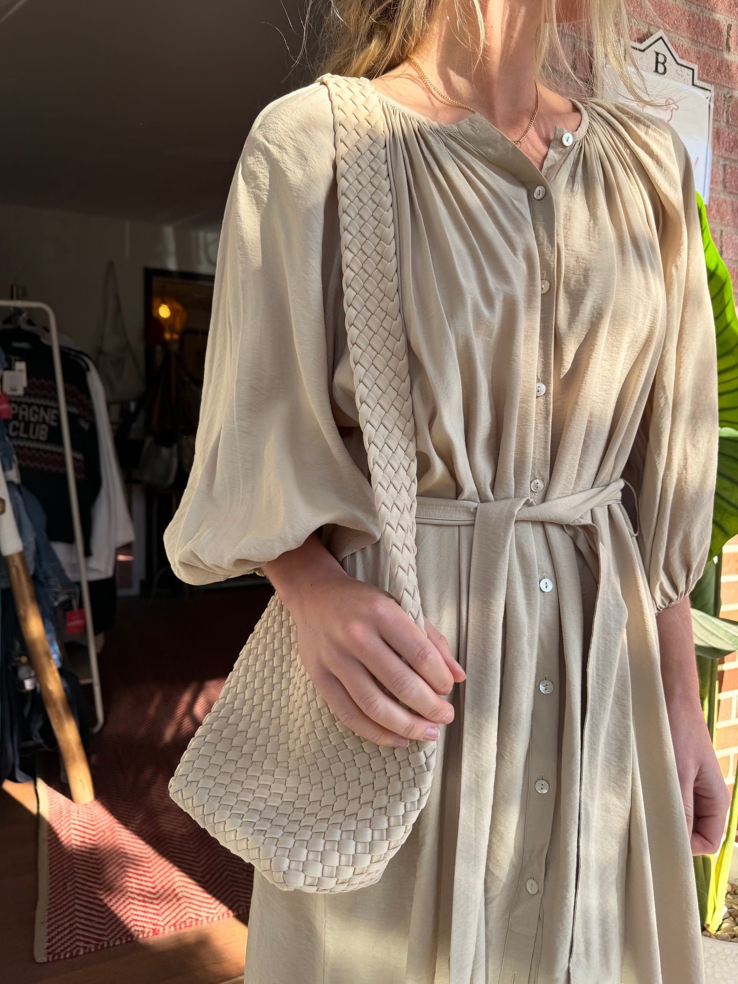 & Other Stories | Button Down Tie Waist Dress, XS