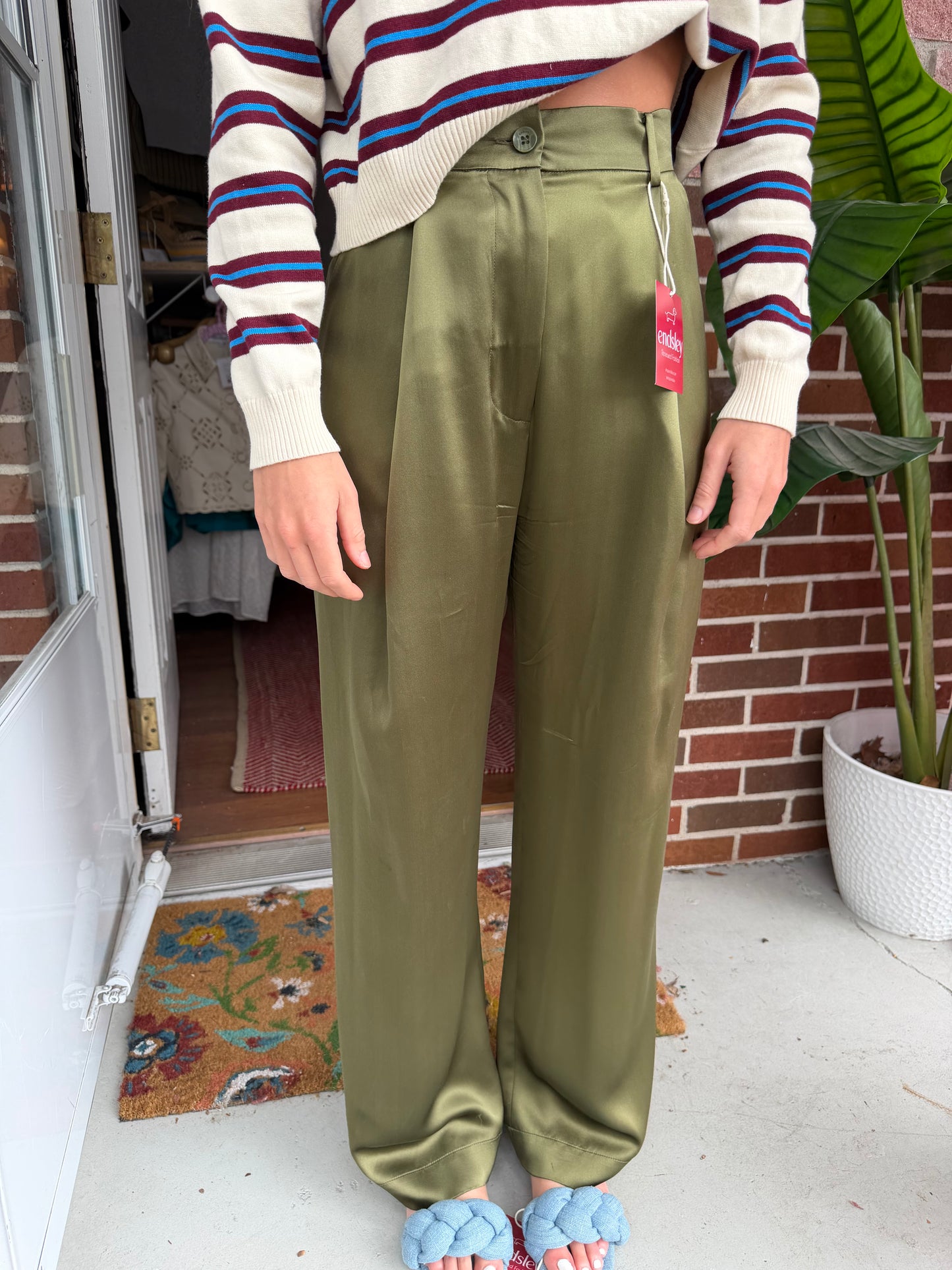 Sablyn | Brooke High Rise Silk Trouser, XS