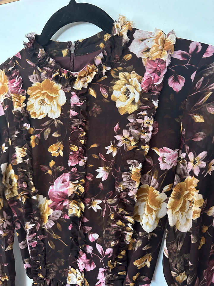 Gal Meets Glam | Maxi Floral Long Sleeve Dress, 2