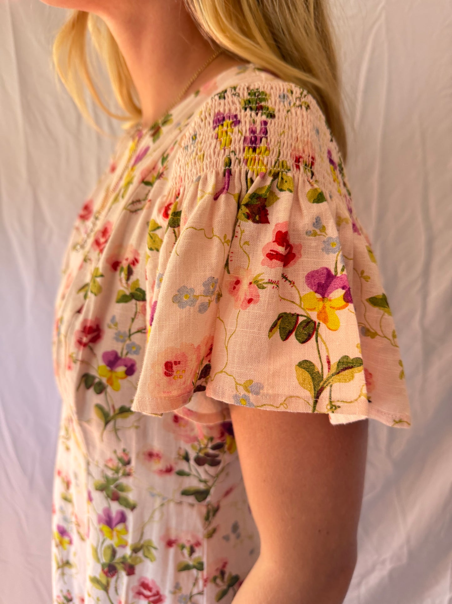 Hill House | Floral Print Maxi Dress, S