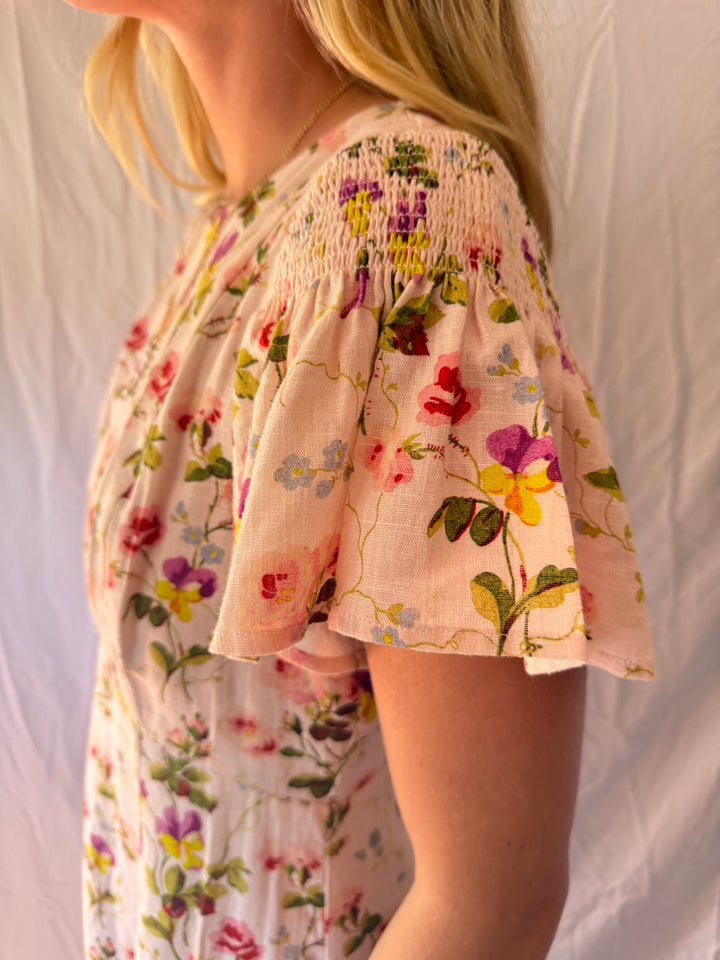 Hill House | Floral Print Maxi Dress, S