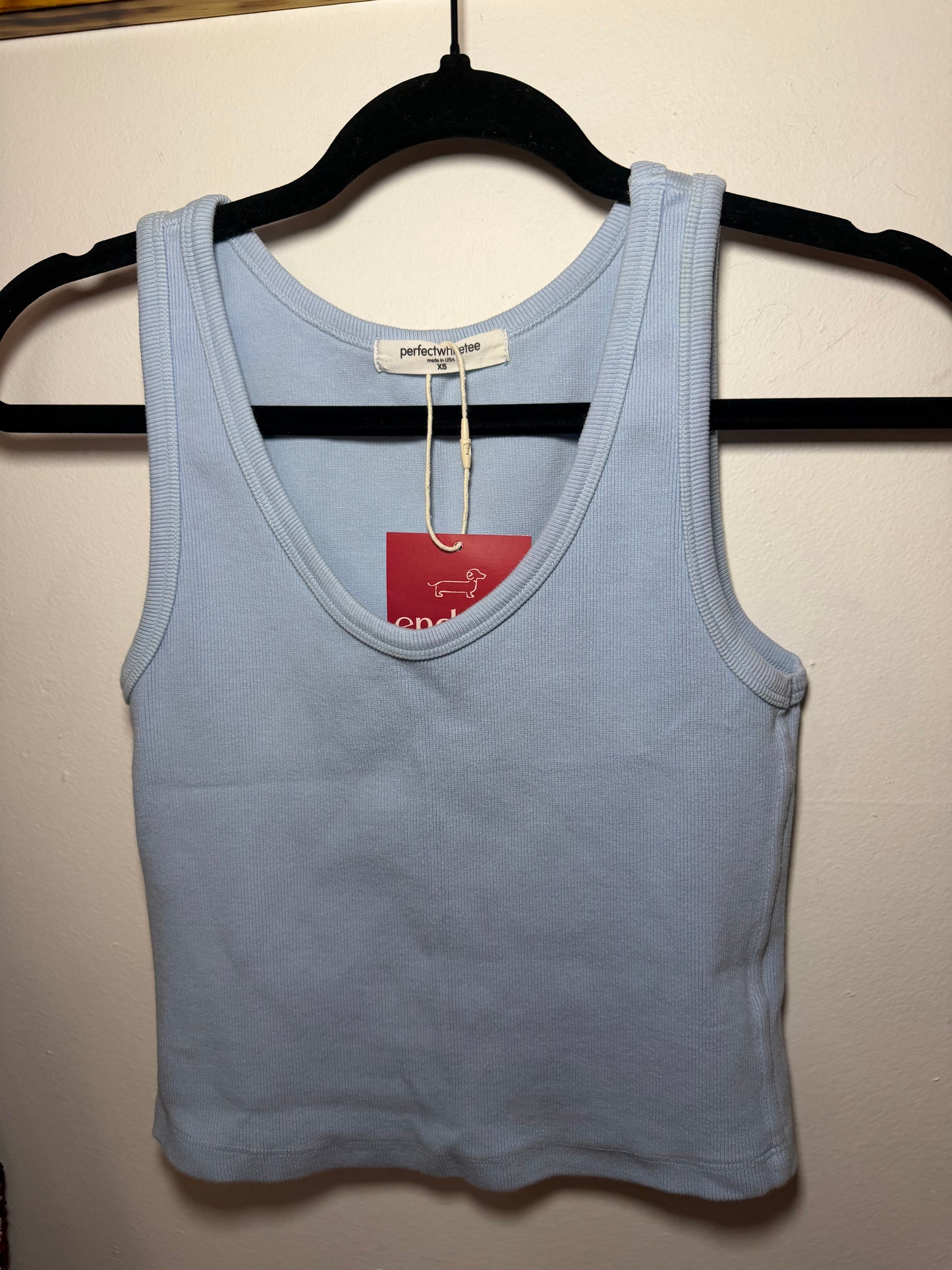 Perfectwhitetee | Rib Bra Friendly Tank, XS