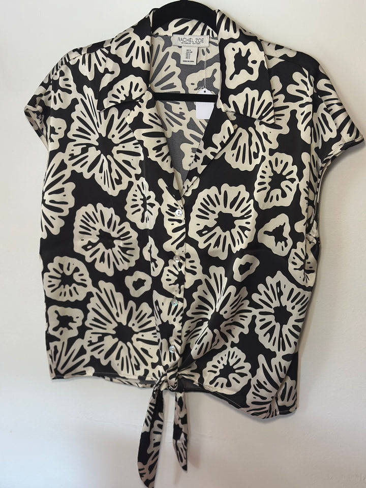 Rachel Zoe | Printed Satin Shirt