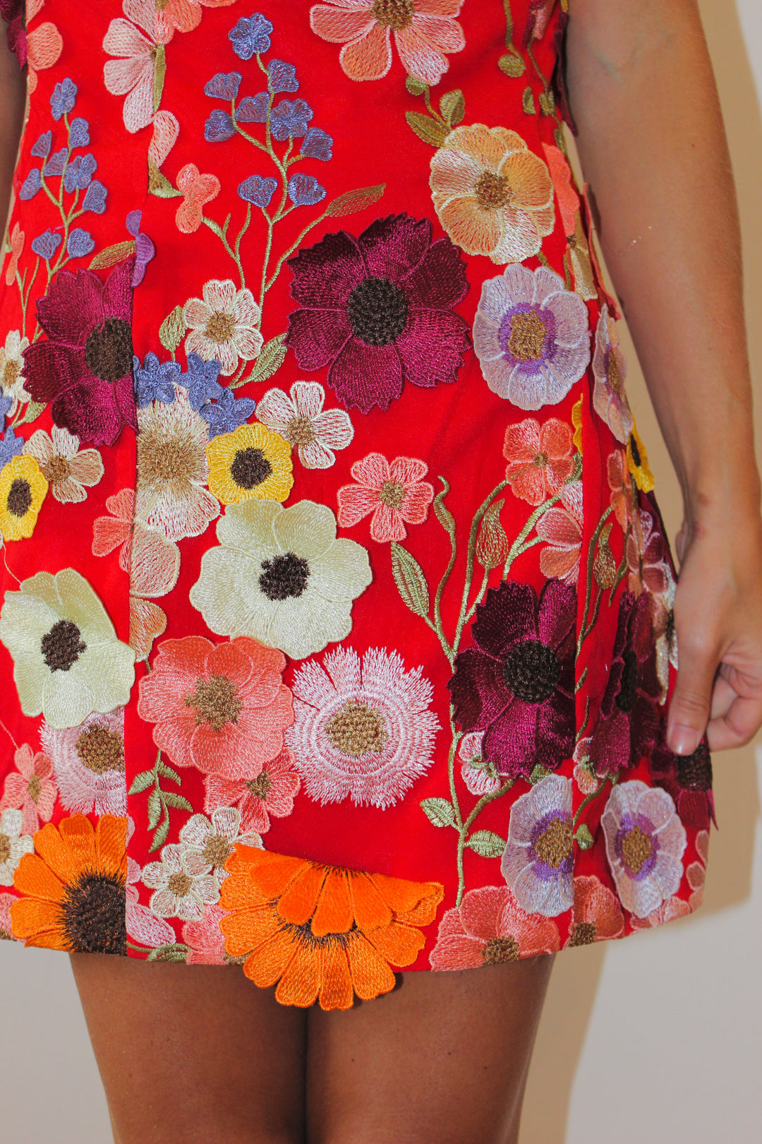 Endless Rose | Floral Embellished Strapless Dress, S