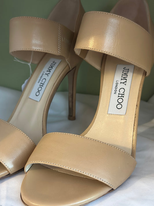Jimmy Choo | Alana Leather Double-Band Heel