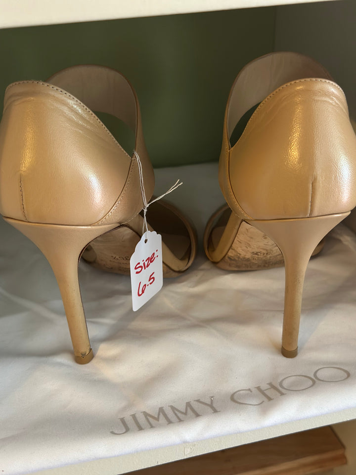 Jimmy Choo | Alana Leather Double-Band Heel