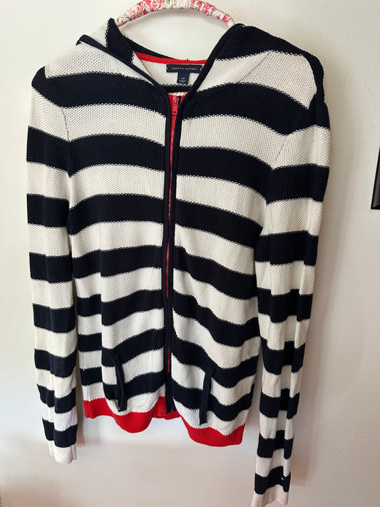 Tommy Hilfiger | Striped Knit Hoodie, S/P