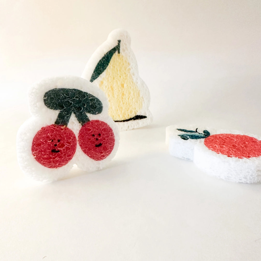 Natural Cellulose Pop Up Sponges | Biodegradable | Peach