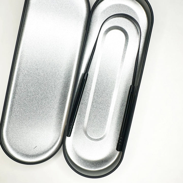 Reusable Stainless Steel Tongue Scraper &amp; Case