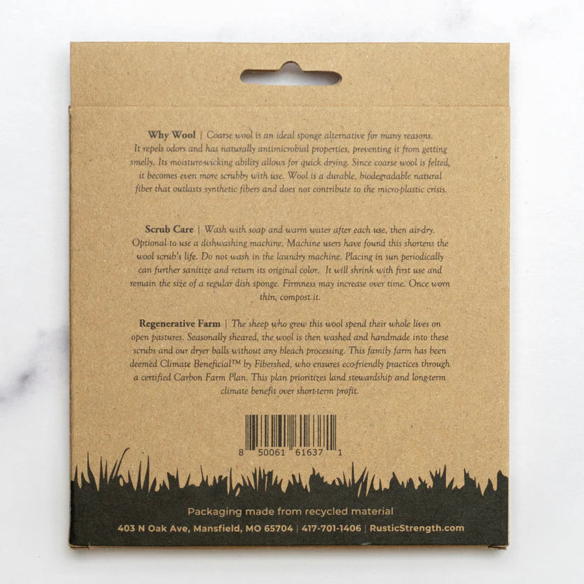 Sustianable Wool Scrub