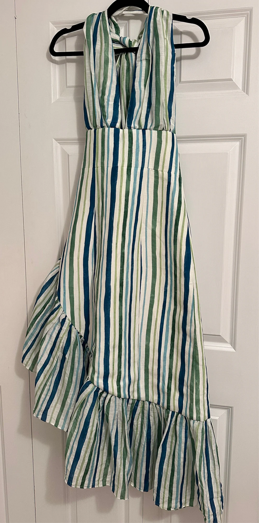 Couper | Gwendolyn Asymmetrical Ruffle Dress