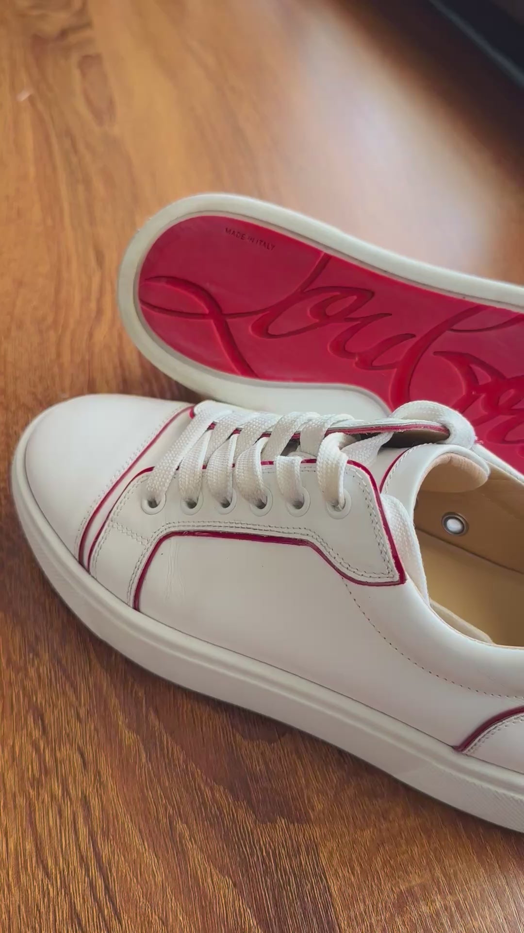 Christian Louboutin | Vieirissima Two-Tone Leather Sneakers